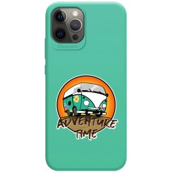 Funda Silicona Líquida Verde para Iphone 12 Pro Max (6.7) diseño Adventure Time Dibujos