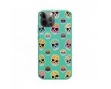 Funda Silicona Líquida Verde para Iphone 12 Pro Max (6.7) diseño Catrina Dibujos