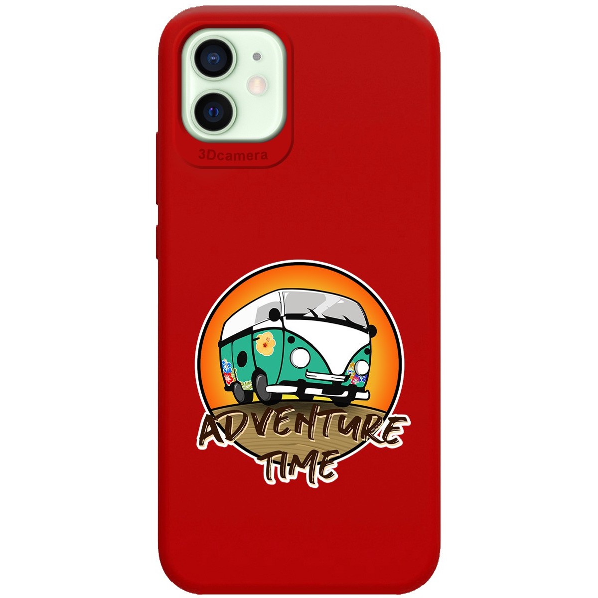 Funda Silicona Líquida Roja para Iphone 12 Mini (5.4) diseño Adventure Time Dibujos