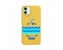 Funda Silicona Líquida Amarilla para Iphone 12 Mini (5.4) diseño Agua Dibujos