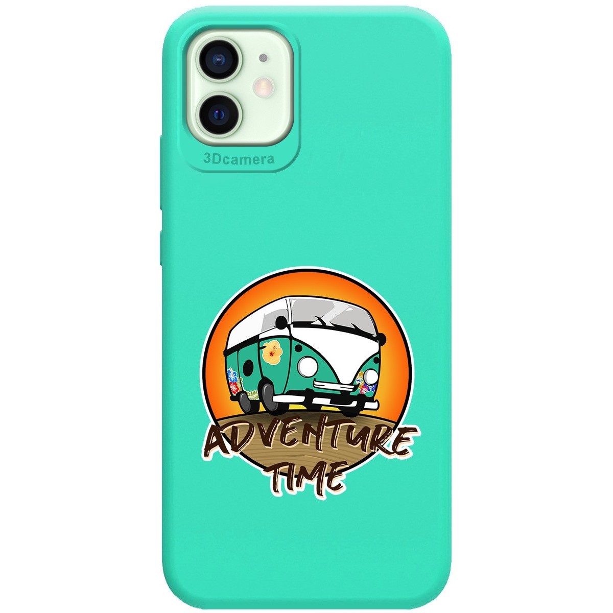 Funda Silicona Líquida Verde para Iphone 12 Mini (5.4) diseño Adventure Time Dibujos