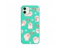 Funda Silicona Líquida Verde para Iphone 12 Mini (5.4) diseño Cerdos Dibujos
