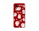 Funda Silicona Líquida Roja para Xiaomi Redmi Note 10 / 10S diseño Cerdos Dibujos
