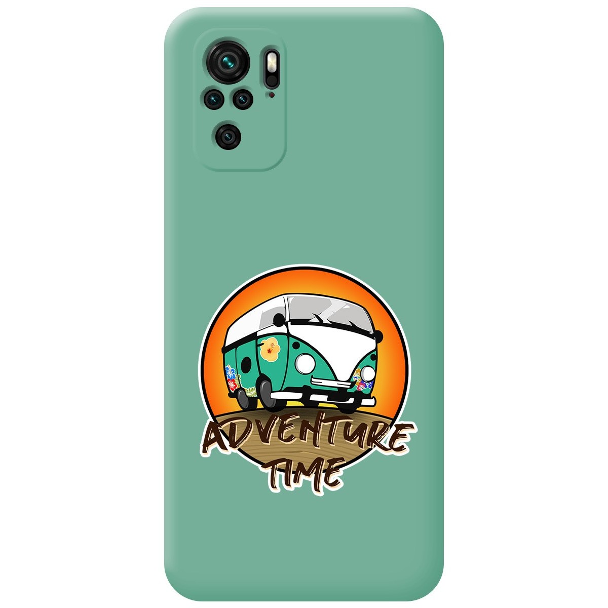 Funda Silicona Líquida Verde para Xiaomi Redmi Note 10 / 10S diseño Adventure Time Dibujos