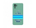 Funda Silicona Líquida Verde para Xiaomi Redmi Note 10 / 10S diseño Agua Dibujos