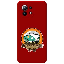 Funda Silicona Líquida Roja para Xiaomi Mi 11 5G diseño Adventure Time Dibujos