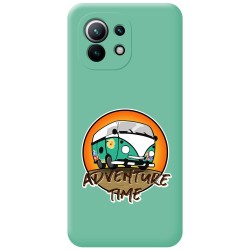 Funda Silicona Líquida Verde para Xiaomi Mi 11 5G diseño Adventure Time Dibujos