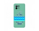 Funda Silicona Líquida Verde para Xiaomi Mi 11 5G diseño Agua Dibujos