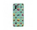 Funda Silicona Líquida Verde para Xiaomi Mi 11 5G diseño Catrina Dibujos
