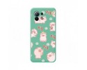 Funda Silicona Líquida Verde para Xiaomi Mi 11 5G diseño Cerdos Dibujos
