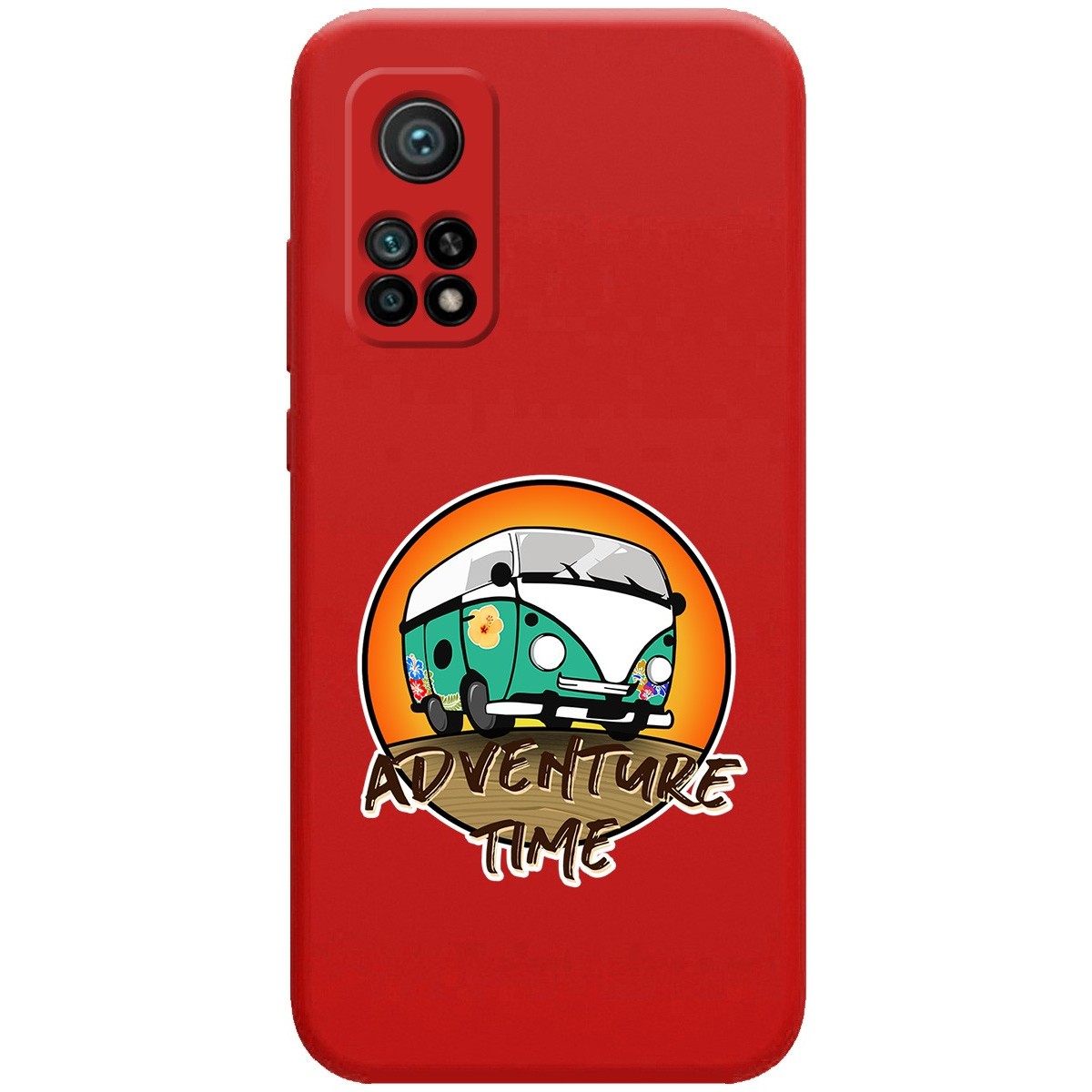Funda Silicona Líquida Roja para Xiaomi Mi 10T / Mi 10T pro diseño Adventure Time Dibujos