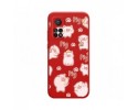 Funda Silicona Líquida Roja para Xiaomi Mi 10T / Mi 10T pro diseño Cerdos Dibujos