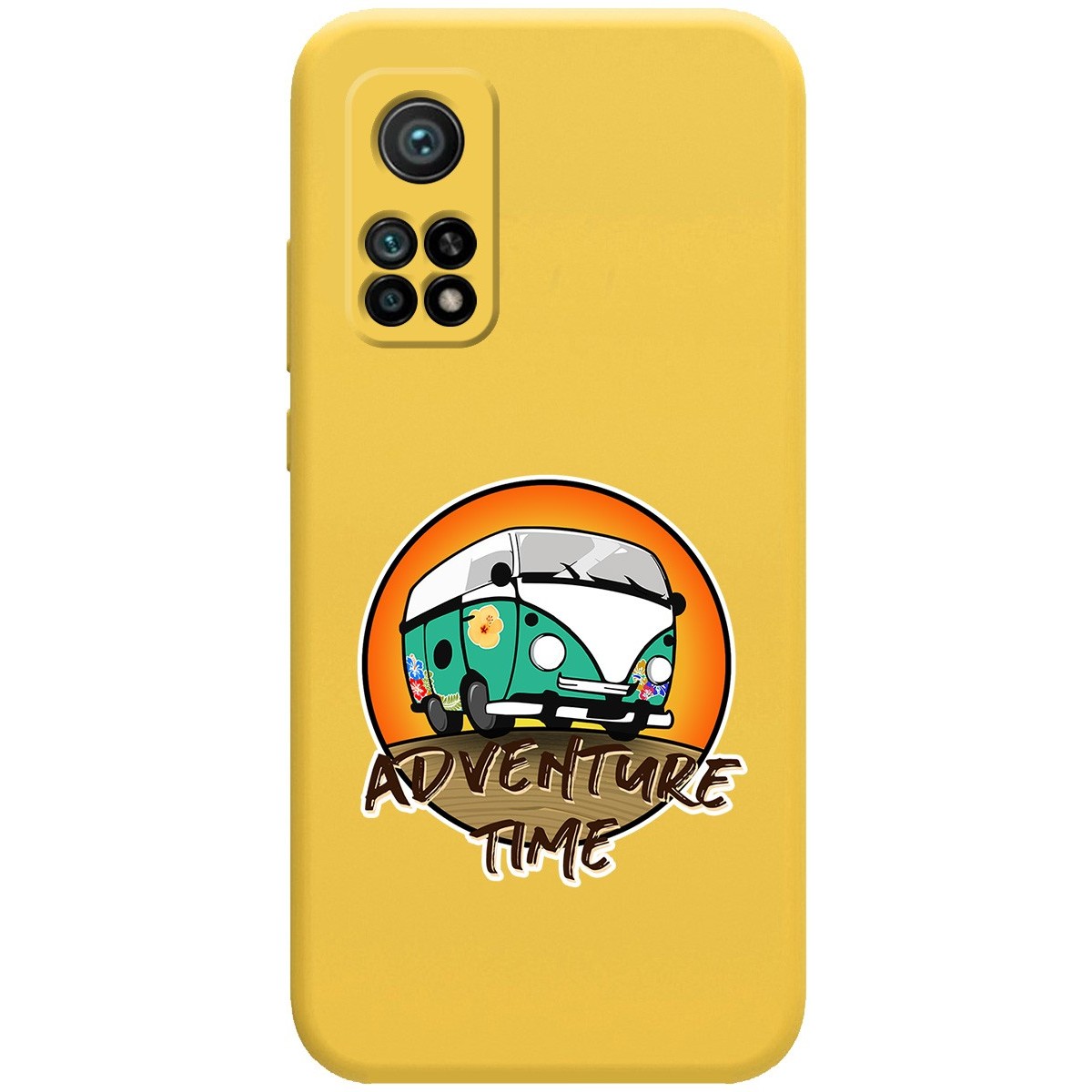 Funda Silicona Líquida Amarilla para Xiaomi Mi 10T / Mi 10T pro diseño Adventure Time Dibujos