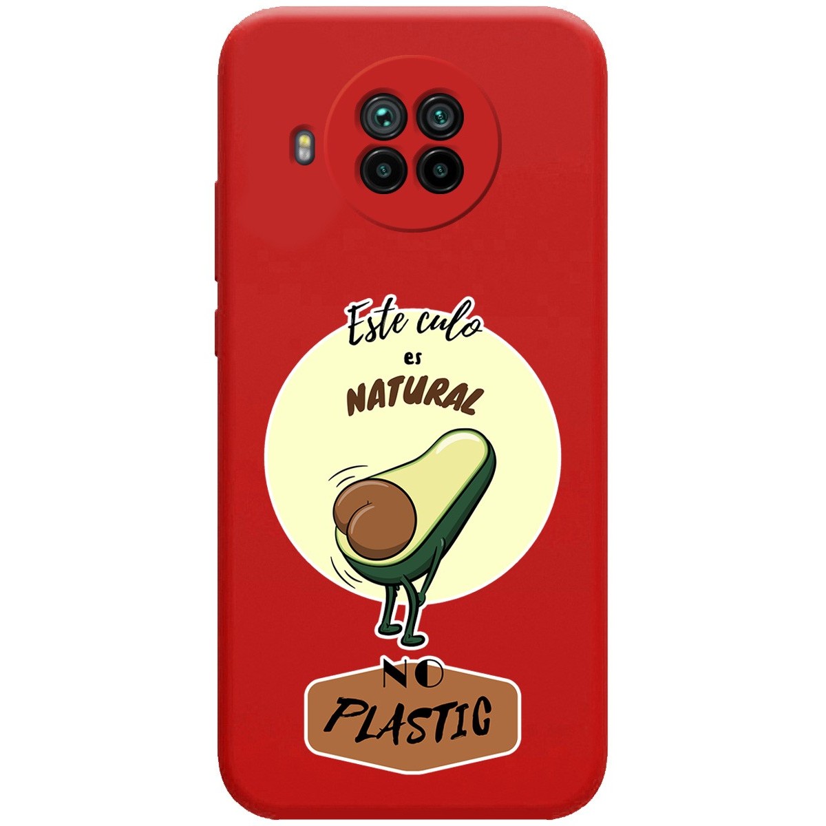 Funda Silicona Líquida Roja para Xiaomi Mi 10T Lite diseño Culo Natural Dibujos