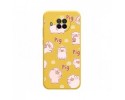Funda Silicona Líquida Amarilla para Xiaomi Mi 10T Lite diseño Cerdos Dibujos