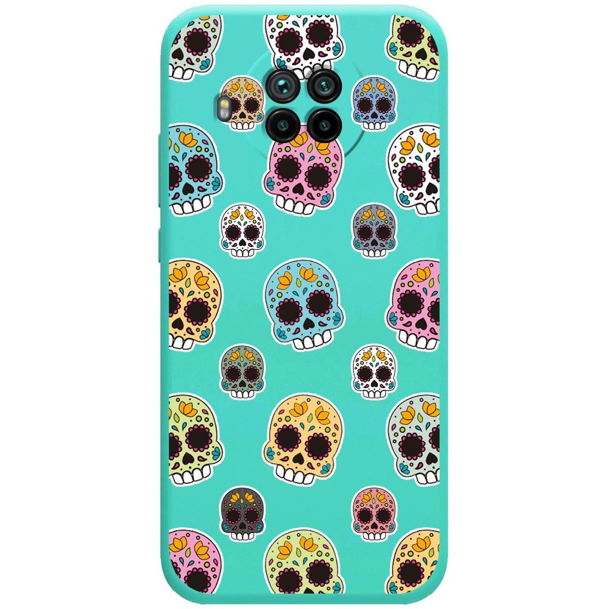 Funda Silicona Líquida Verde para Xiaomi Mi 10T Lite diseño Catrina Dibujos