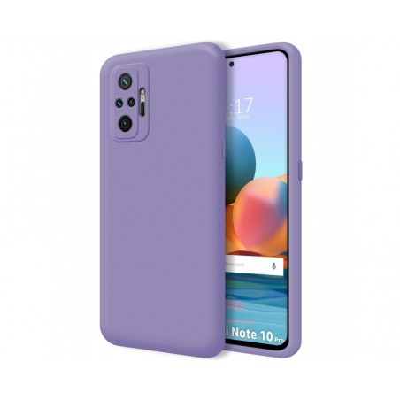Funda Silicona Líquida Ultra Suave para Xiaomi Redmi Note 10 Pro color Morada