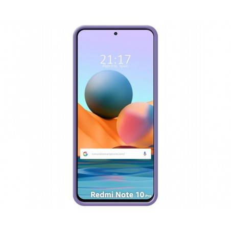 Funda Silicona Líquida Ultra Suave para Xiaomi Redmi Note 10 Pro color Morada