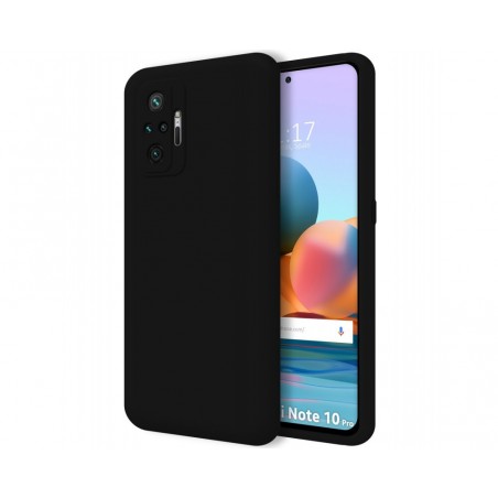 Funda Silicona Líquida Ultra Suave para Xiaomi Redmi Note 10 Pro color Negra