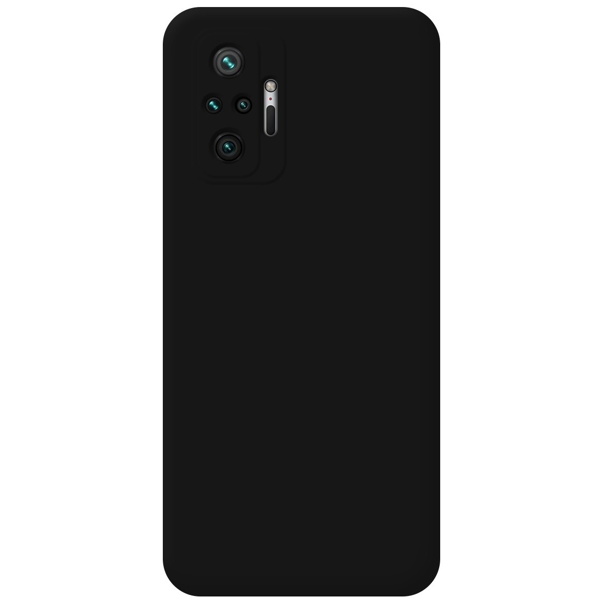 Funda Silicona Líquida Ultra Suave para Xiaomi Redmi Note 10 Pro color Negra