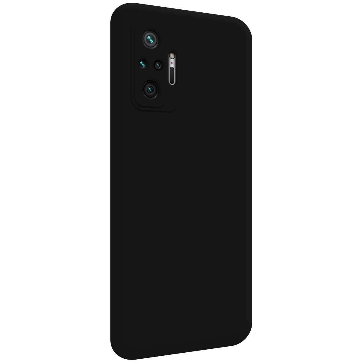 Funda Silicona Líquida Ultra Suave para Xiaomi Redmi Note 10 Pro color Negra