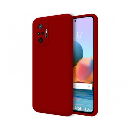 Funda Silicona Líquida Ultra Suave para Xiaomi Redmi Note 10 Pro color Roja