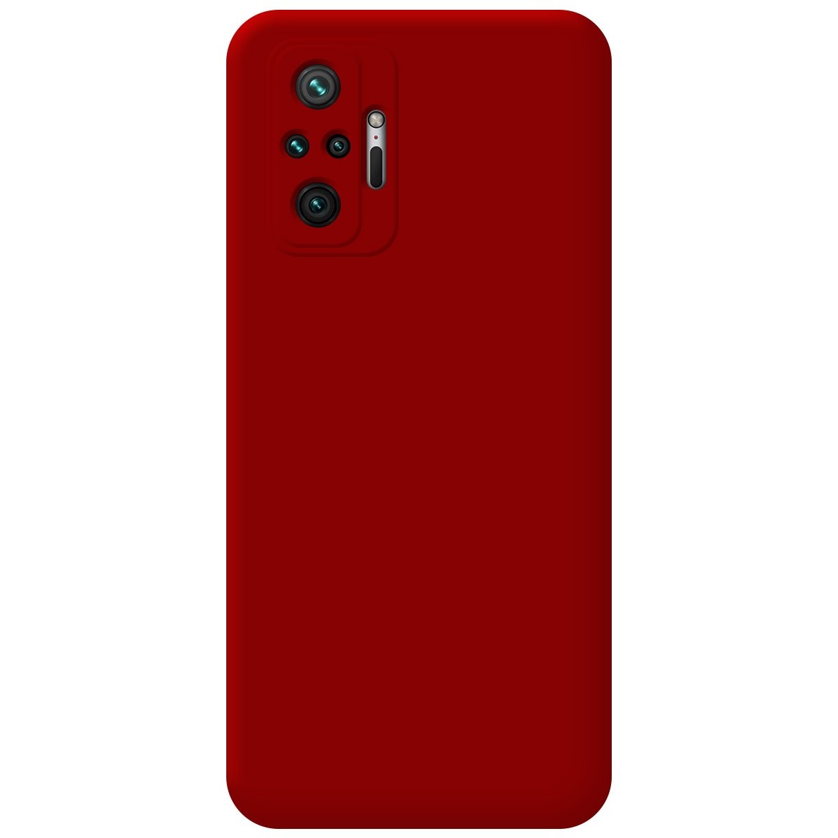 Funda Silicona Líquida Ultra Suave para Xiaomi Redmi Note 10 Pro color Roja