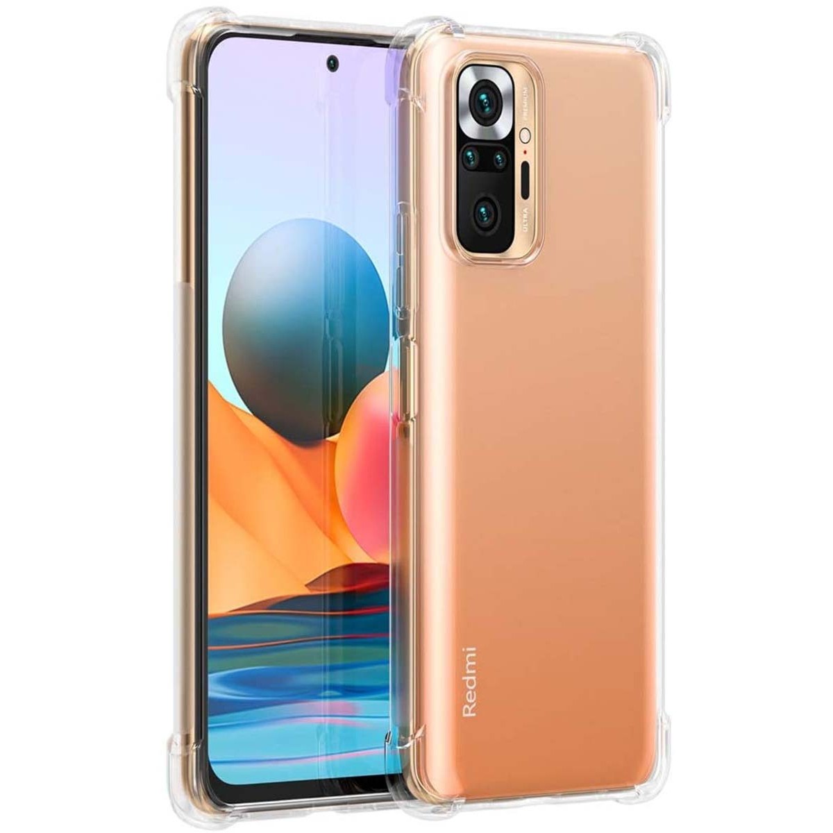Funda Gel Tpu Anti-Shock Transparente para Xiaomi Redmi Note 10 Pro