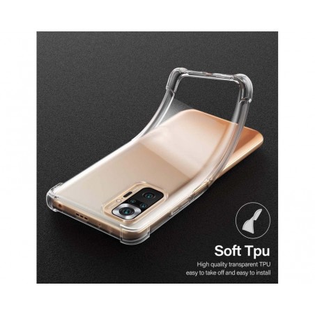 Funda Gel Tpu Anti-Shock Transparente para Xiaomi Redmi Note 10 Pro