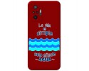 Funda Silicona Líquida Roja para Xiaomi Redmi Note 10 Pro diseño Agua Dibujos