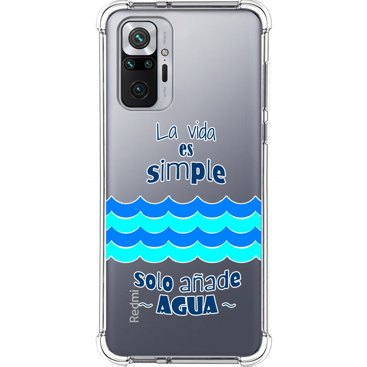 Funda Silicona Antigolpes para Xiaomi Redmi Note 10 Pro diseño Agua Dibujos