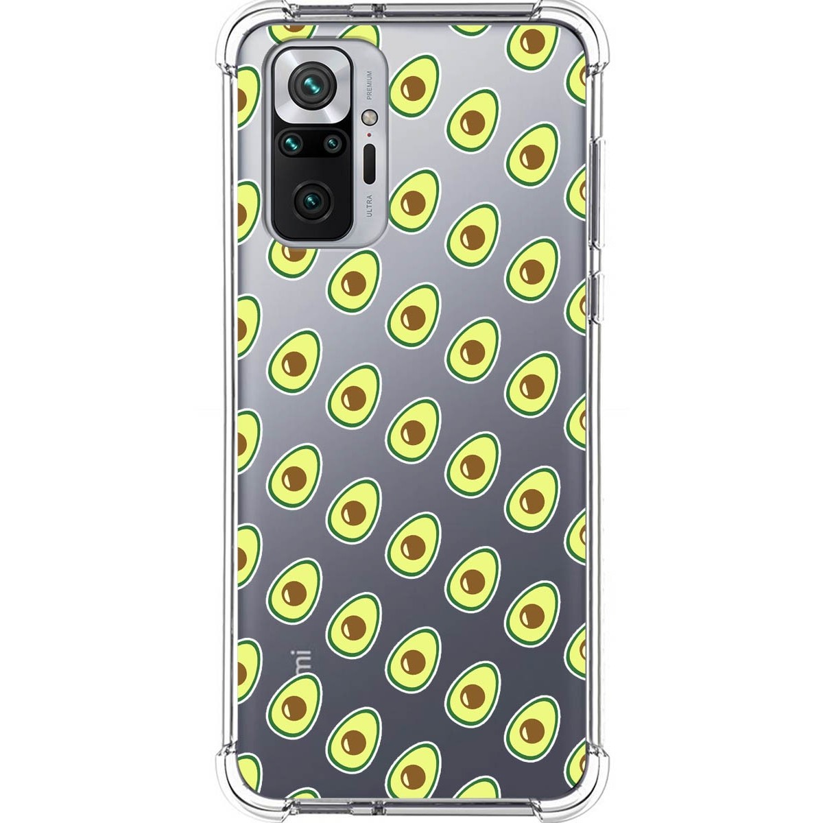 Funda Silicona Antigolpes para Xiaomi Redmi Note 10 Pro diseño Aguacate Dibujos