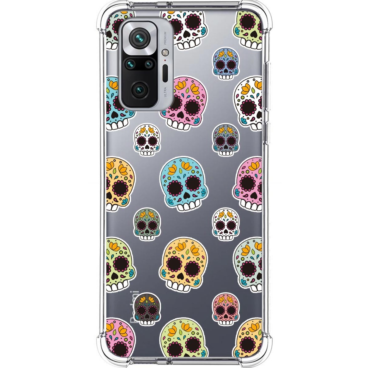 Funda Silicona Antigolpes para Xiaomi Redmi Note 10 Pro diseño Catrina Dibujos