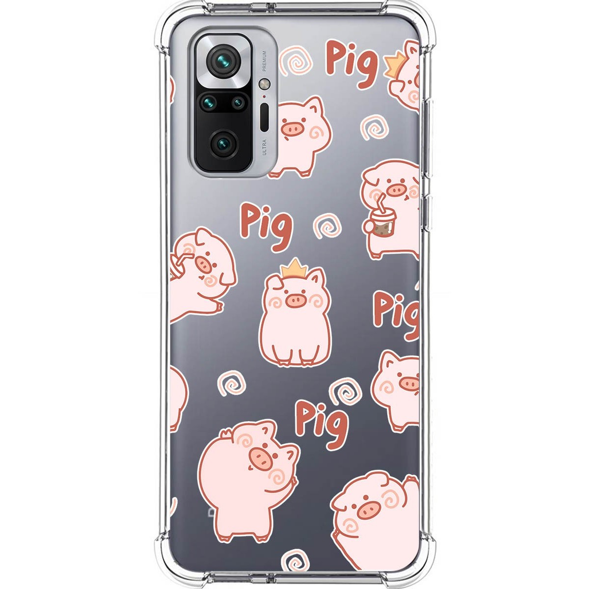 Funda Silicona Antigolpes para Xiaomi Redmi Note 10 Pro diseño Cerdos Dibujos