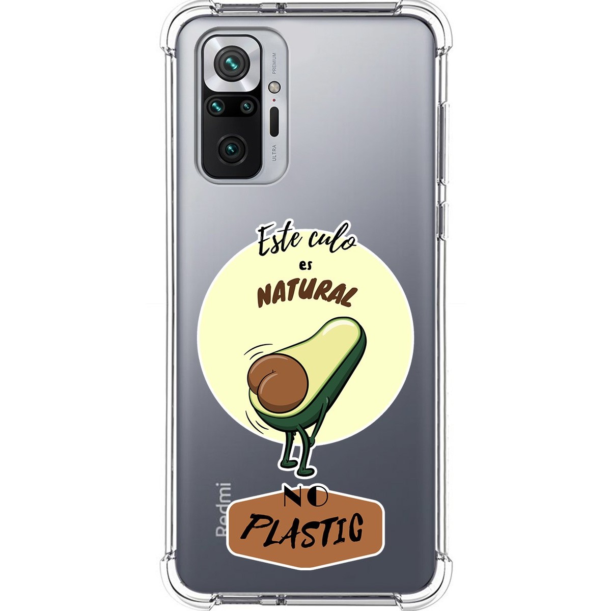 Funda Silicona Antigolpes para Xiaomi Redmi Note 10 Pro diseño Culo Natural Dibujos