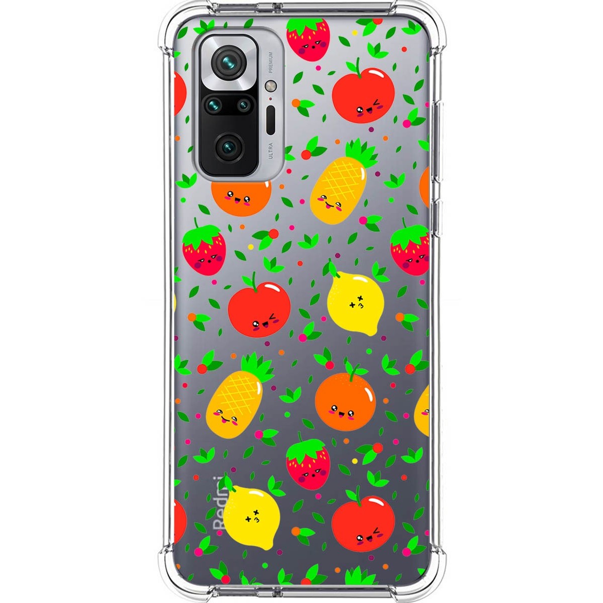 Funda Silicona Antigolpes para Xiaomi Redmi Note 10 Pro diseño Frutas 01 Dibujos
