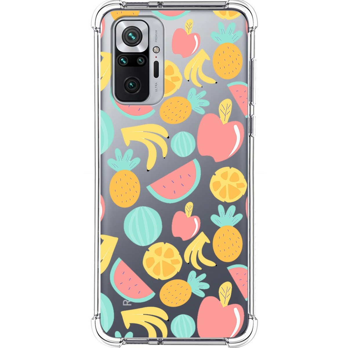 Funda Silicona Antigolpes para Xiaomi Redmi Note 10 Pro diseño Frutas 02 Dibujos