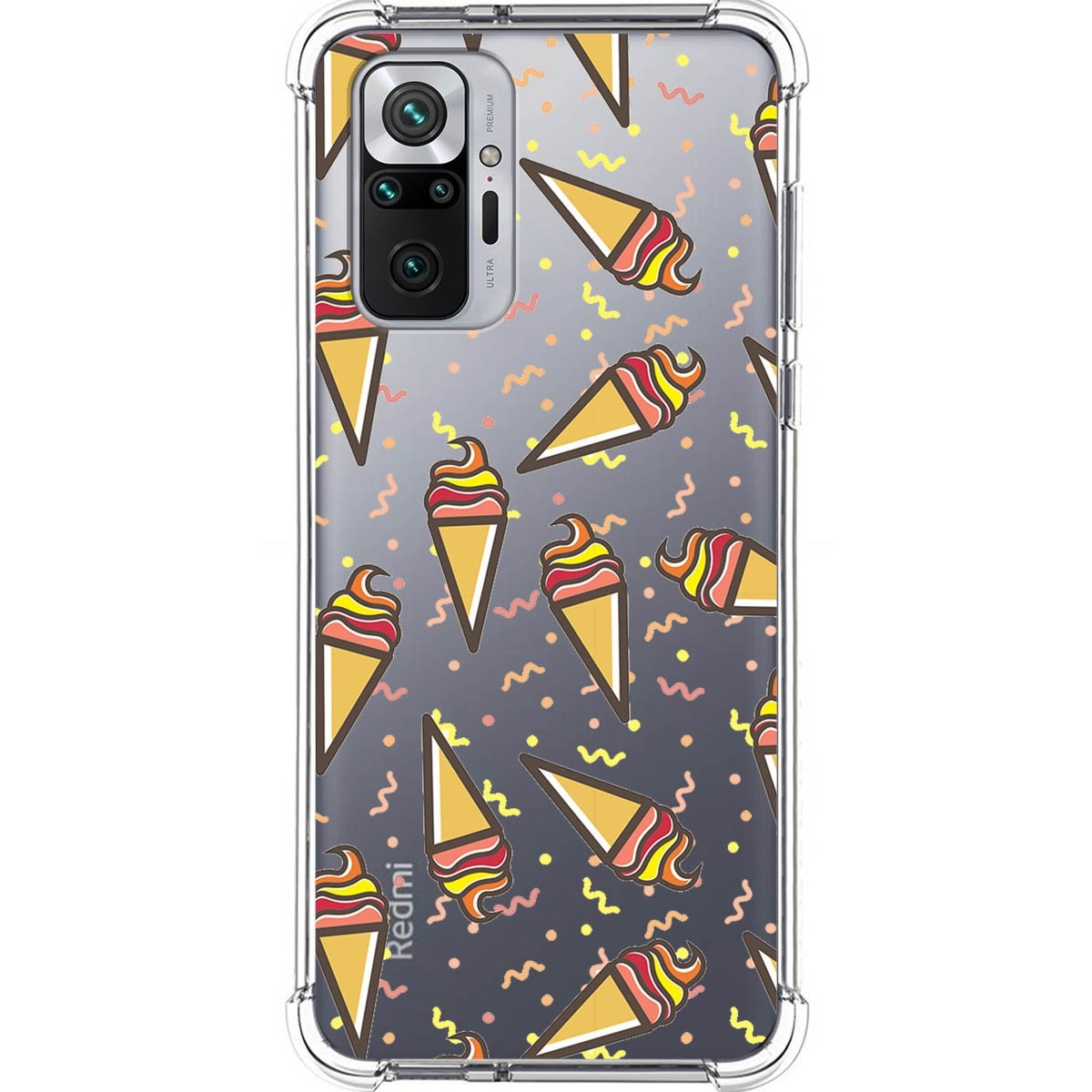Funda Silicona Antigolpes para Xiaomi Redmi Note 10 Pro diseño Helados Dibujos
