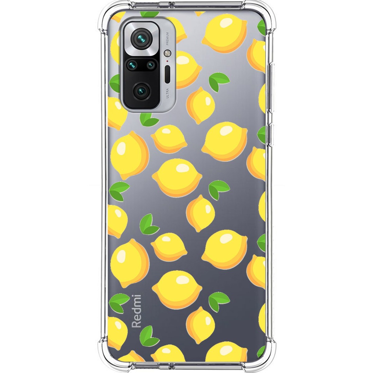 Funda Silicona Antigolpes para Xiaomi Redmi Note 10 Pro diseño Limones Dibujos