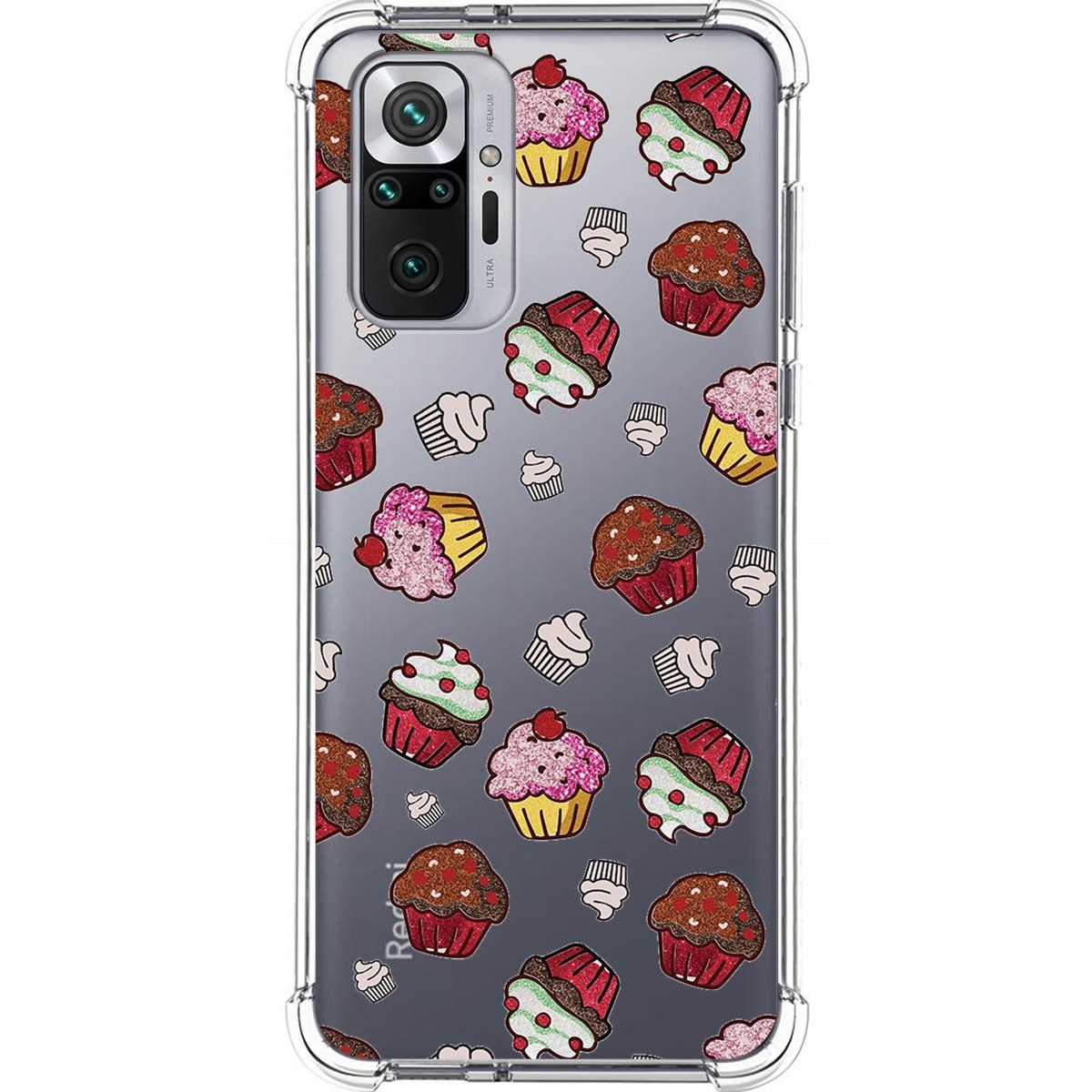 Funda Silicona Antigolpes para Xiaomi Redmi Note 10 Pro diseño Muffins Dibujos