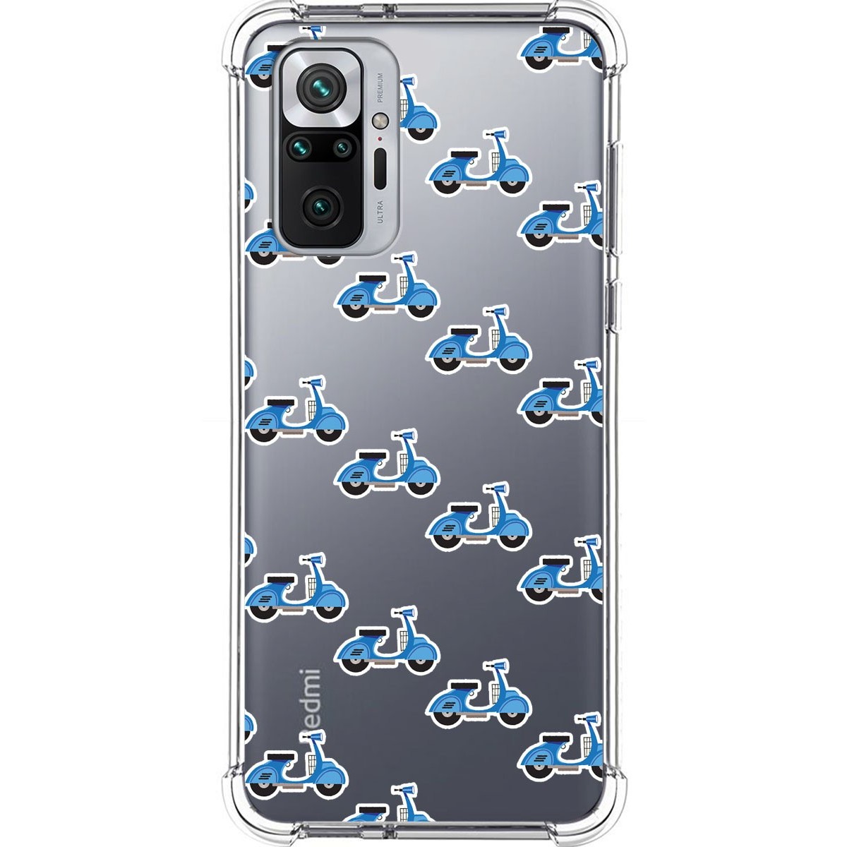 Funda Silicona Antigolpes para Xiaomi Redmi Note 10 Pro diseño Scooter Dibujos
