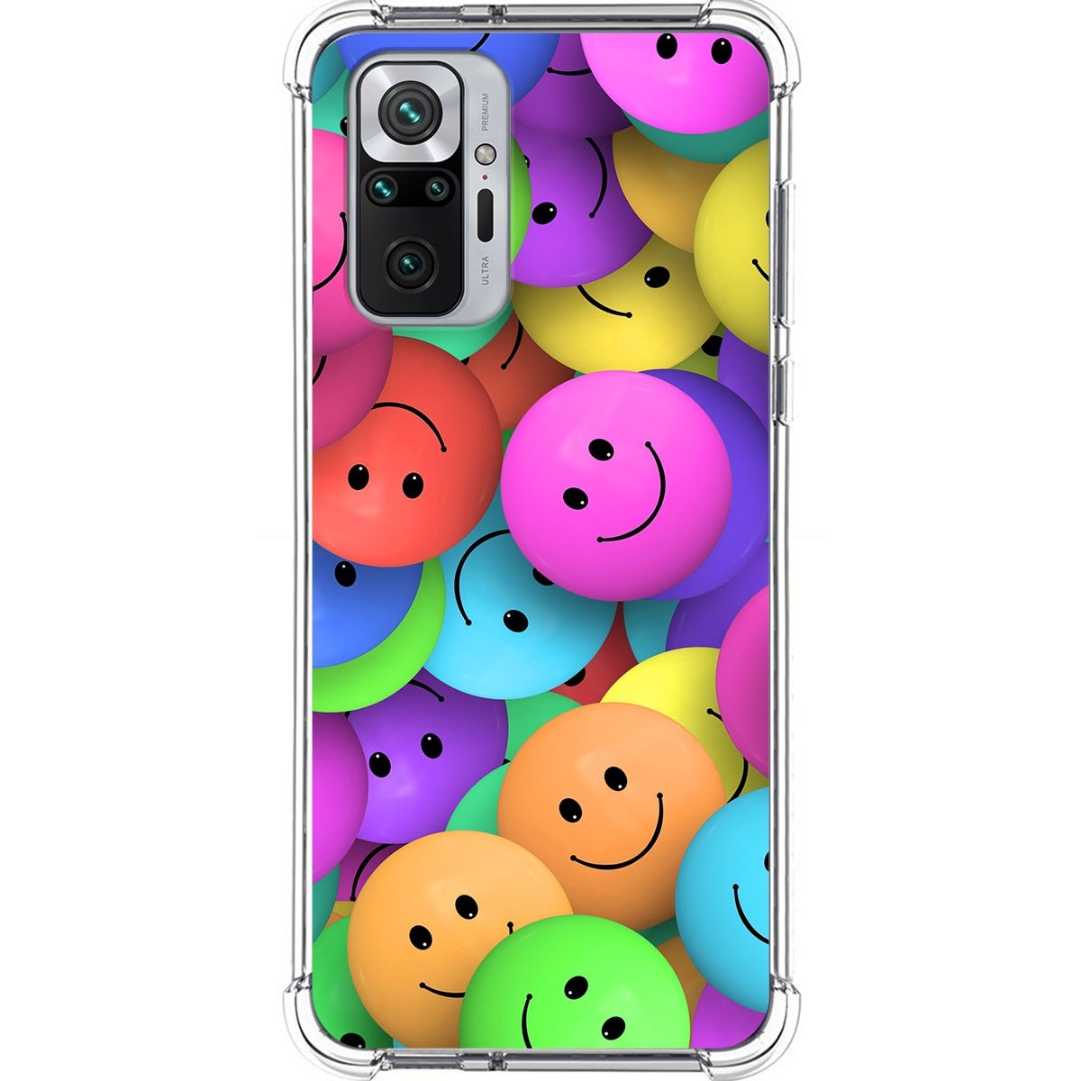 Funda Silicona Antigolpes para Xiaomi Redmi Note 10 Pro diseño Smile Dibujos