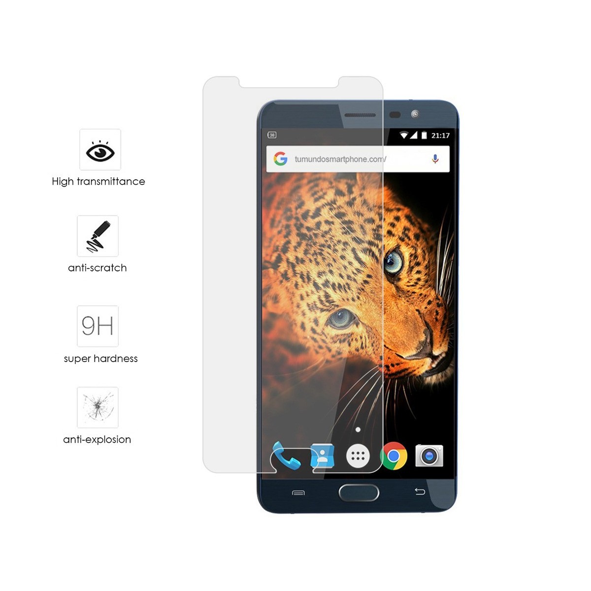 Protector Cristal Templado para Cubot Cheetah 2 Vidrio