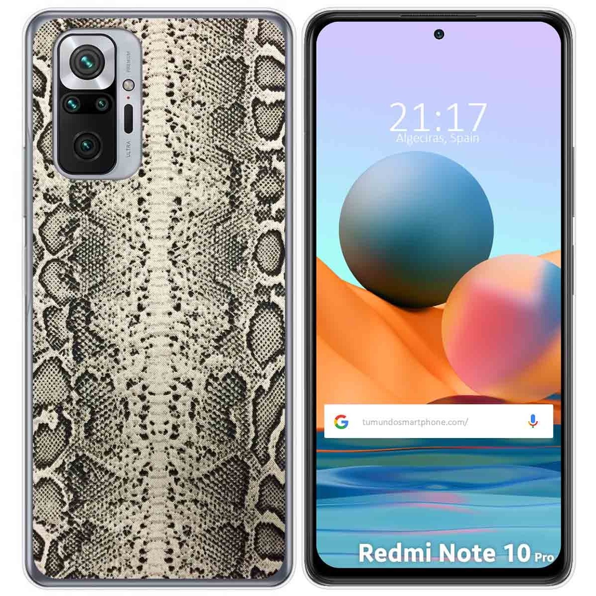 Funda Gel Tpu para Xiaomi Redmi Note 10 Pro diseño Animal 01 Dibujos