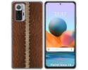 Funda Gel Tpu para Xiaomi Redmi Note 10 Pro diseño Cuero 01 Dibujos