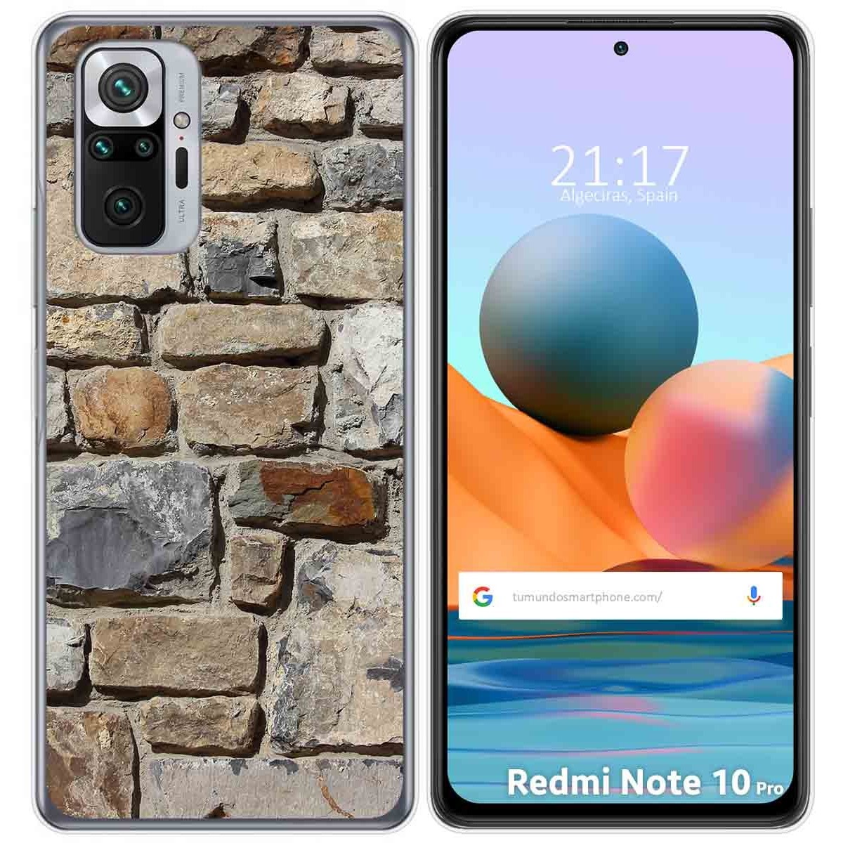 Funda Gel Tpu para Xiaomi Redmi Note 10 Pro diseño Ladrillo 03 Dibujos