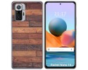 Funda Gel Tpu para Xiaomi Redmi Note 10 Pro diseño Madera 03 Dibujos