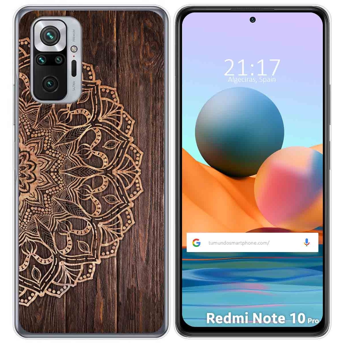 Funda Gel Tpu para Xiaomi Redmi Note 10 Pro diseño Madera 06 Dibujos