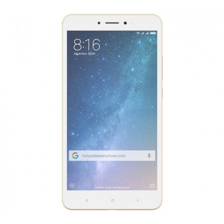 Protector Cristal Templado Frontal Completo Blanco para Xiaomi Mi Max 2 Vidrio