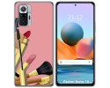 Funda Gel Tpu para Xiaomi Redmi Note 10 Pro diseño Brochas Dibujos